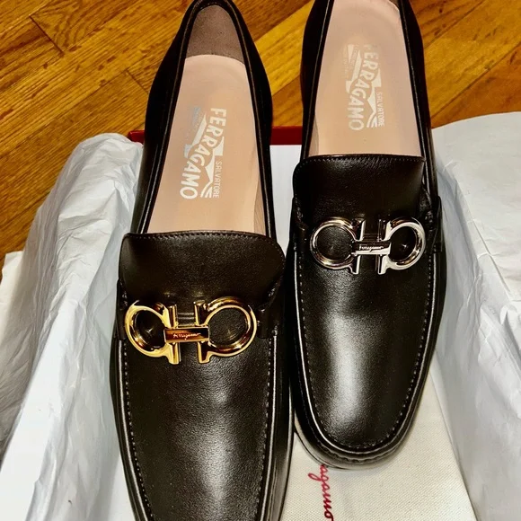 Salvatore Ferragamo Men's Black Loafers